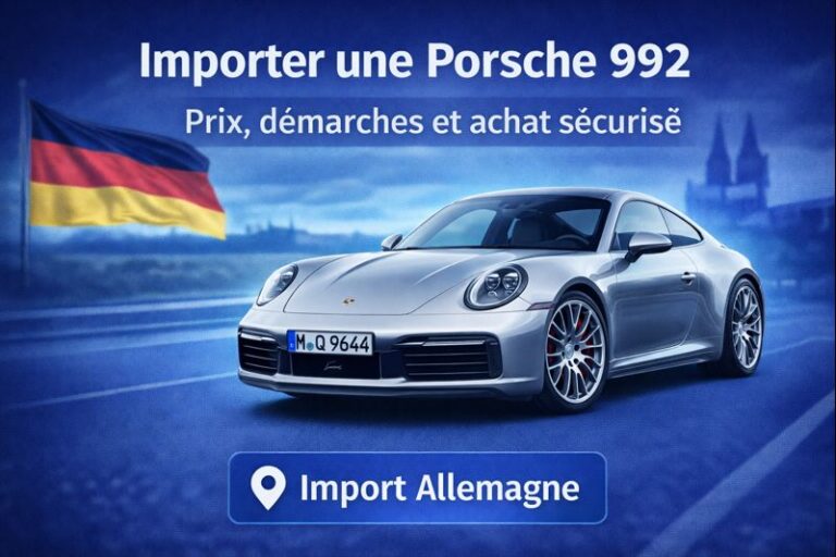 Importer une Porsche 992 : prix, démarches et achat sécurisé